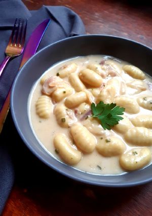 Une photo de Gnocchis à la crème de Parmesan