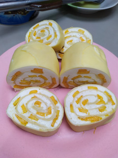 Foto resep Mango Crepe Roll Cake (Keik Gulung Crepe Mangga)