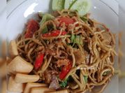Gambar mie basah keriting