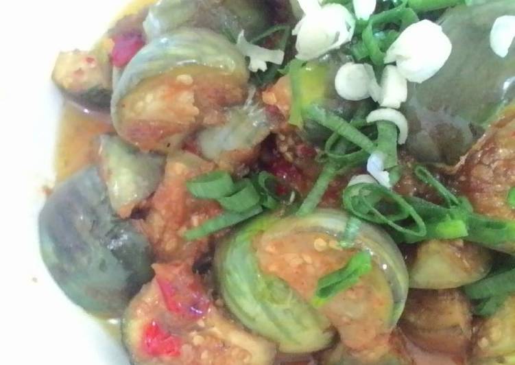 Terong Hijau Masak Rica Pedes Ringan