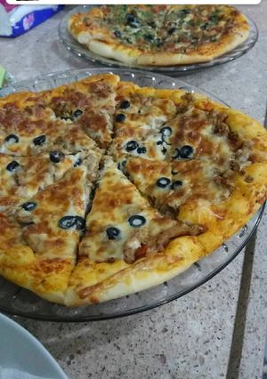 صورة لوصفة بيتزا كص دجاج