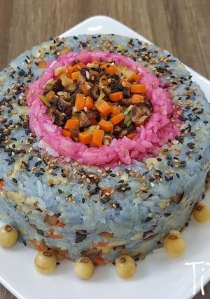 Hình của món Xôi hỷ lạc.