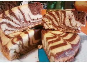 Una foto de Torta cebra