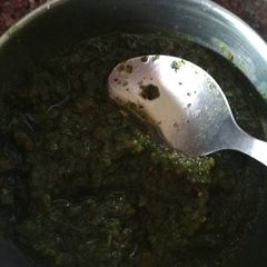 Coriander, mint chutney A picture of Coriander, mint chutney.