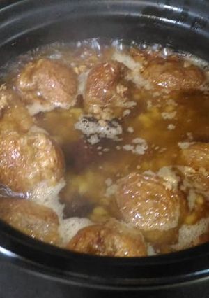 滷肉燥 滷蛋 麵輪 油豆腐 的食譜成品照片