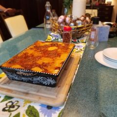 A picture of Chicken lasagna.