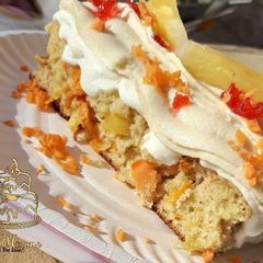 A picture of Pineapple carrot cake.