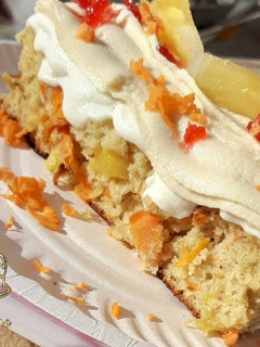 A picture of Pineapple carrot cake.