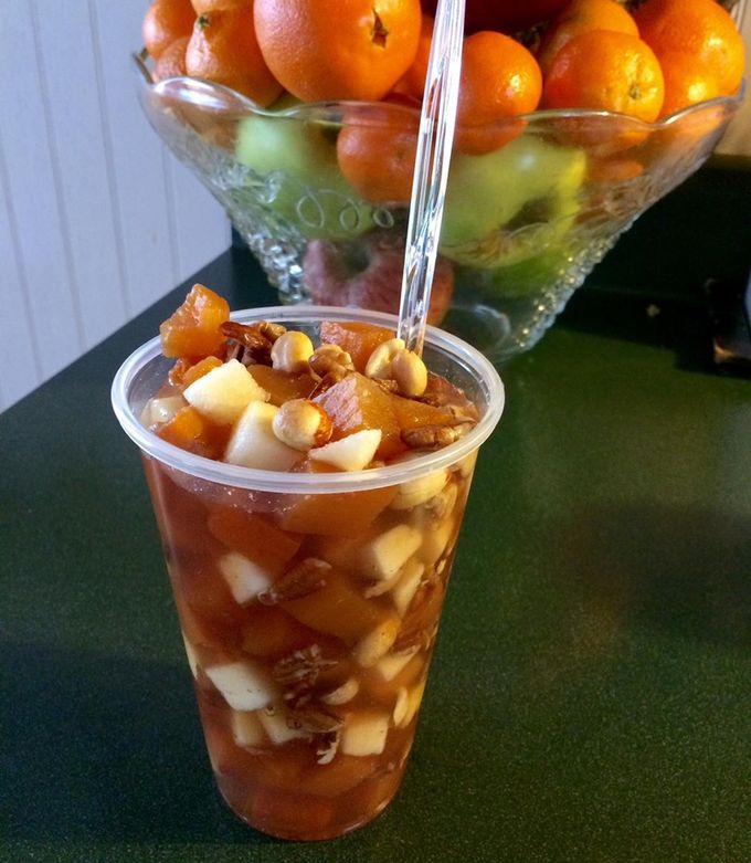 Una foto de Ensalada navideña de calabaza