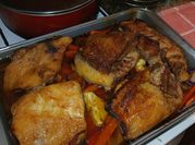Una foto de asado al horno