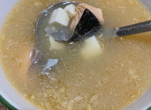 Foto resep Salmon Miso Soup Sederhana