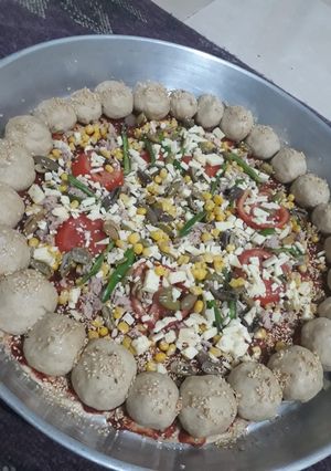 صورة لوصفة بيتزا الكرات 🍕🤓