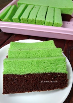 Foto resep 2. Brownies Kukus Coklat Pandan