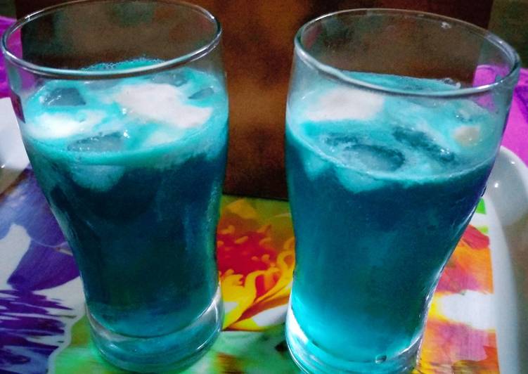 Steps to Cook Tastefully Blue Lagoon Mocktail