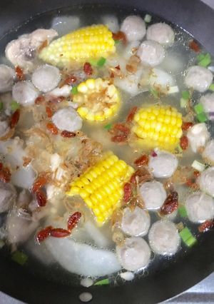 Foto resep Sop Kundur Ayam dan Bakso