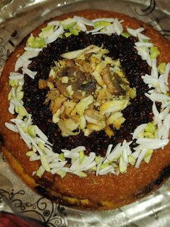 عکسی از دستور ته چین مرغ