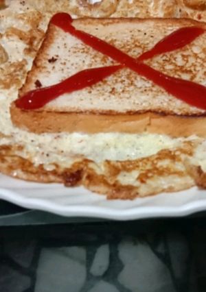 A picture of Bread omelette.