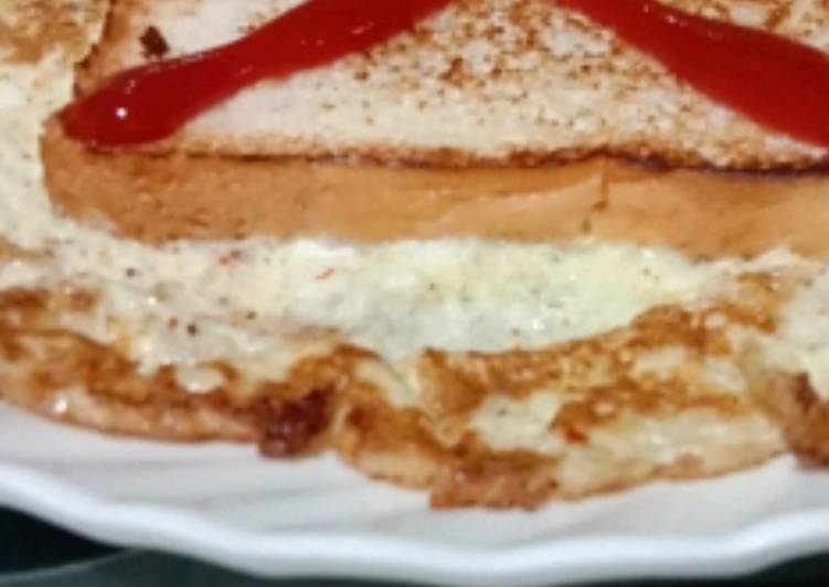 Easiest Way to Prepare Homemade Bread omelette
