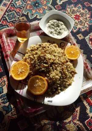 عکسی از دستور عدس پلو مخصوص