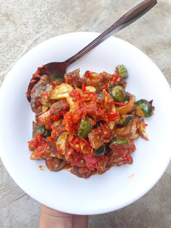 Foto resep Sambalado ikan asin jengkol terong