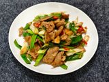 蔥爆松板肉(簡單料理）