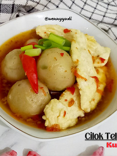 Foto resep Cilok Telur Puyuh Kuah Merah