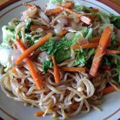 A picture of Shirataki goreng.