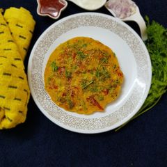 A picture of Besan Pitha.