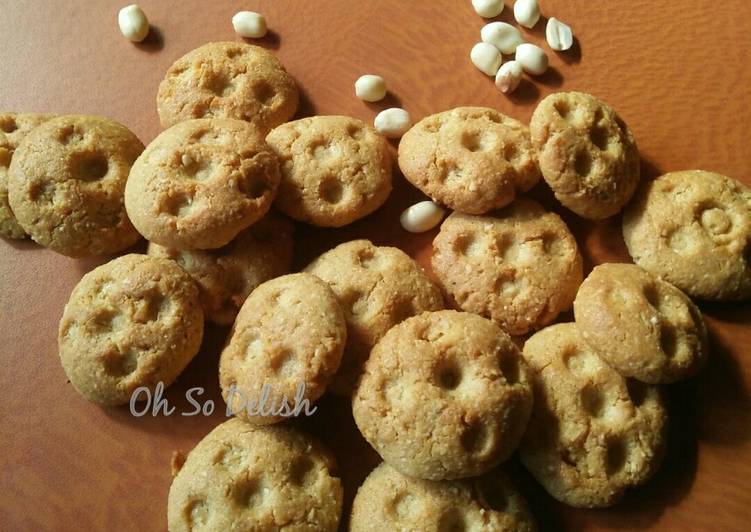 Steps to Prepare Super Quick Homemade Peanut Jaggery coconut cookies