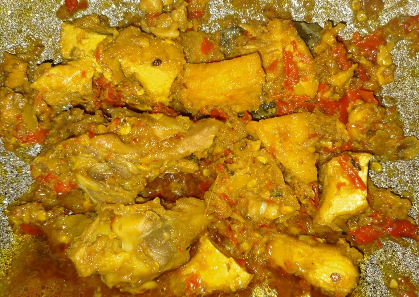 Rica - rica Ayam + Tahu pedas