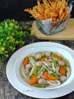 Foto resep Sup Jamur Enoki