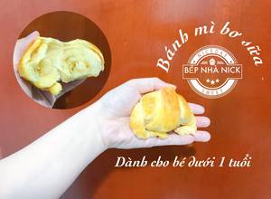 Hình của món Bánh mì bơ sữa(công thức cho trẻ ăn dặm dưới 1 tuổi).