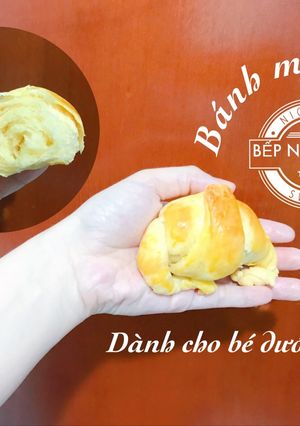 Hình của món Bánh mì bơ sữa(công thức cho trẻ ăn dặm dưới 1 tuổi).