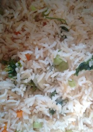 Una foto de Arroz con verduras