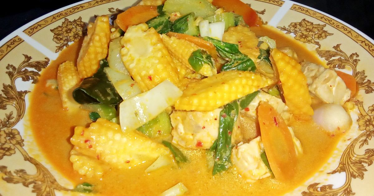 Lodeh Jagung Muda Pokcoy