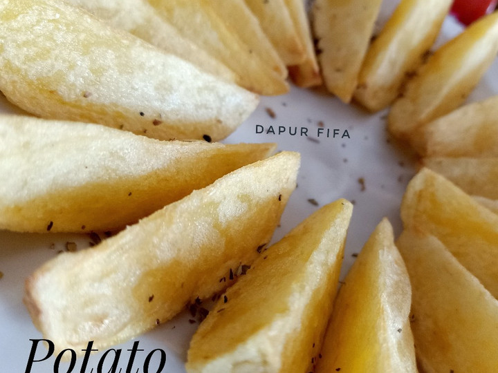 Cara Gampang Menyiapkan Potato Wedges (resep simple) yang Enak Banget