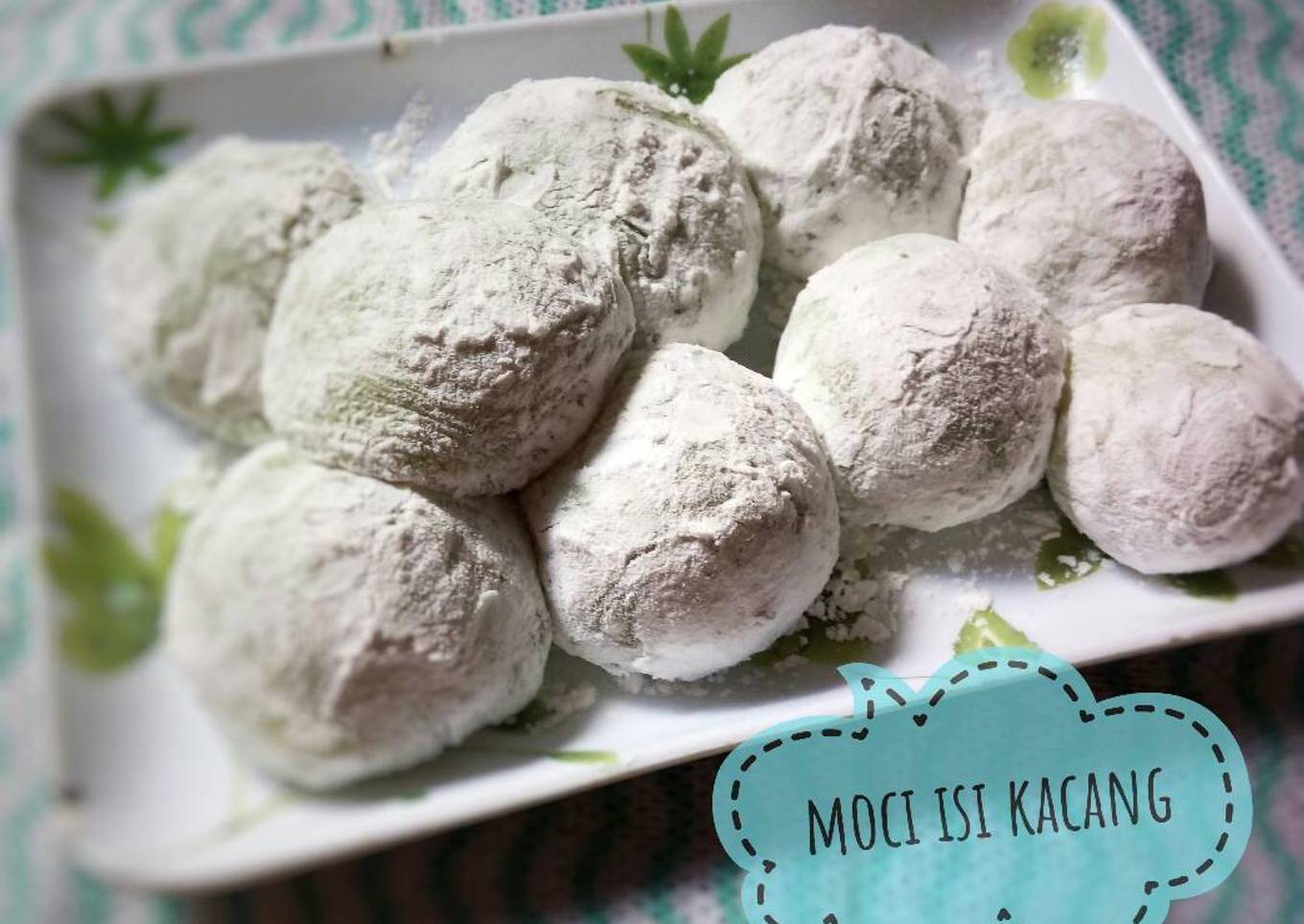 Resep Mochi simple isi kacang
