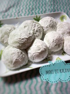 Foto resep Mochi simple isi kacang
