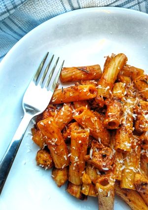 A picture of Rigatoni With Sausage Meat, Chilli & Rosemary.