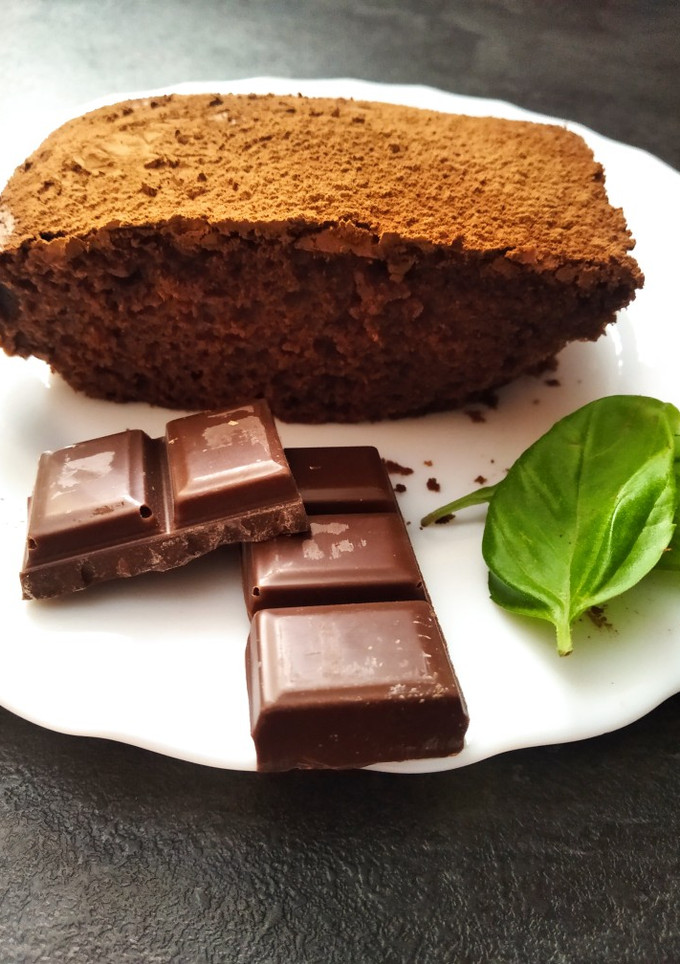 Una foto de Brownie de chocolate negro