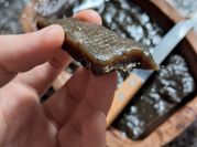 Una foto de agar agar dulce