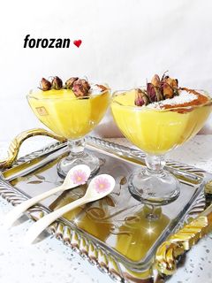 عکسی از دستور فرنی زعفرانی