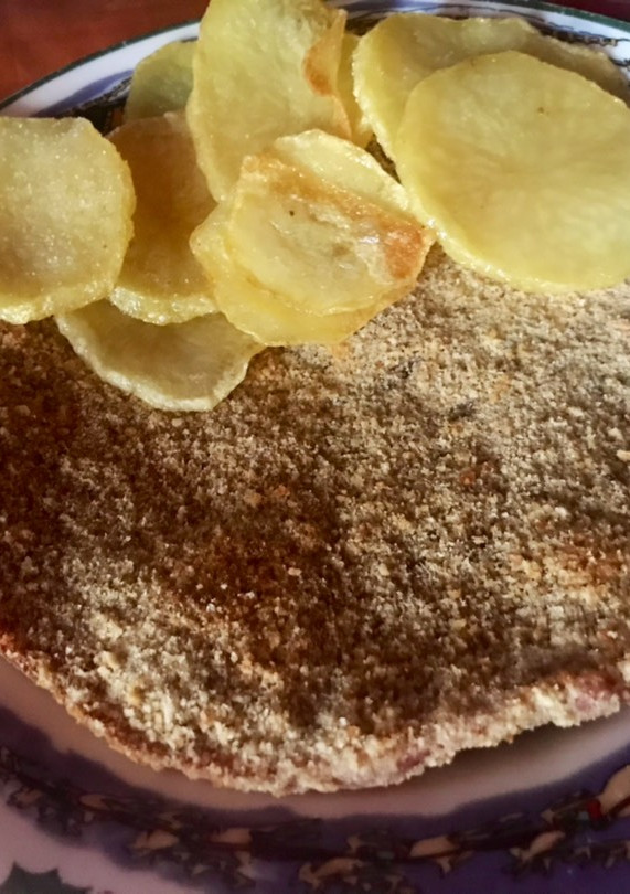 Una foto de Milanesa de nalgas al horno