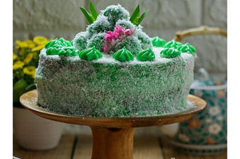 Resep Klepon Cake Pandan Kaya Anti Gagal
