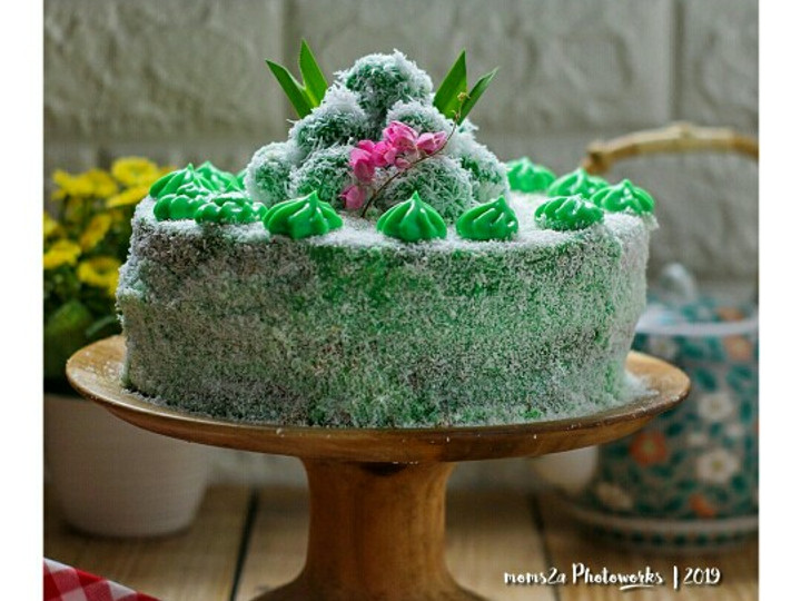 Resep Klepon Cake Pandan Kaya Anti Gagal