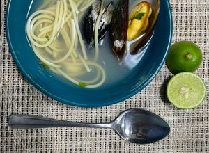 Una foto de Sopa de Choros (mejillones)
