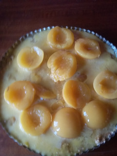 Una foto de Tarta de durazno