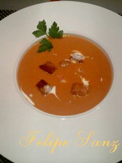 Una foto de Crema de marisco