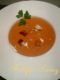 Una foto de Crema de marisco