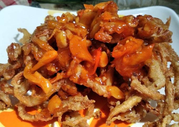 Resep Jamur crispy saos pedas manis ala rumahanðŸ„